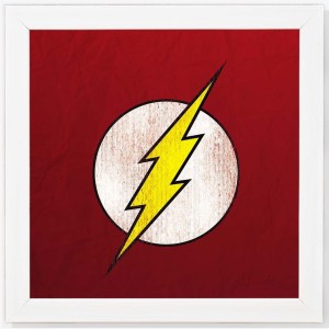 The Flash Symbol Gift Repositionable Wall Decal CW TV Superhero  Crime-Fighter