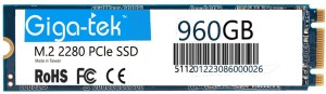 Giga-tek M.2 2280 SATA SSD 960 GB All in One PC's Internal Solid State Drive (EZ711)