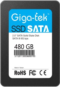 Giga-tek SSD SATA 3 6G bps 480 GB All in One PC's Internal Solid State Drive (EZ708)