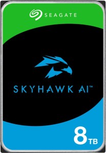 Seagate Skyhawk AI with 3.5 inch SATA 6 Gb/s 256 MB Cache for DVR NVR Security Camera System with 3 Years Rescue Services 8 TB Surveillance Systems Internal Hard Disk Drive (ST8000VE001)