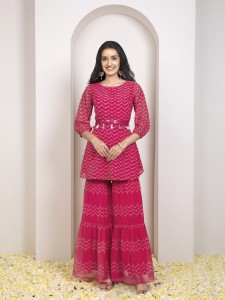 indya Women Embellished A-line Kurta