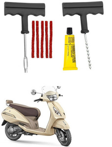 Giinix Bike 5 Rubber Strips Plugs Tubeless Flat Tyre For TVS