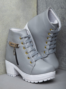 Girls shop grey boots