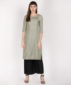 Aurelia Women Striped Straight Kurta