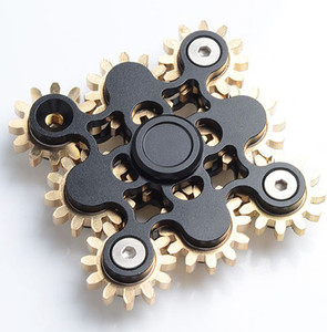 PREMSONS 9 Gear Fidget Spinner Smooth Silver Metal Surface