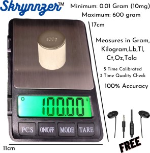 Small Digital Scale Kitchen Portable Rechargeable - Jewelry Weight