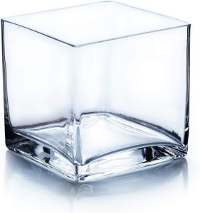BILAL ANSARI Square Glass Cube Tank 4" 10 Cube Aquarium Tank