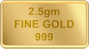 KISNA 24 (999) K 2.5 g Gold Coin