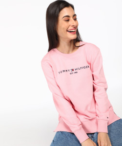 Tommy hilfiger sales pink sweatshirt womens