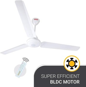 Sameer Smart BLDC 28 Watt || Auto Cleaning Blades Function|| Remote Control 1200 mm BLDC Motor 3 Blade Ceiling Fan