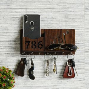 CAPIO ART 786 ALLAH KEY HOLDER Wood Key Holder