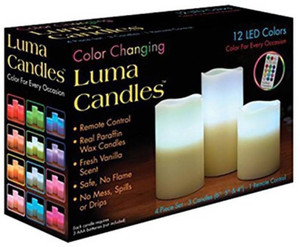 Led colour store changing candles