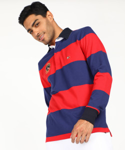 Tommy hilfiger multicolor long deals sleeve polo