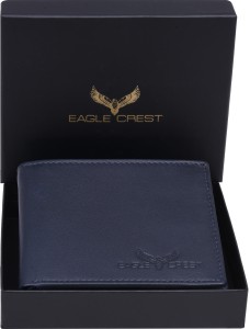 Eagle Crest Men Casual, Formal Blue Genuine Leather Wallet