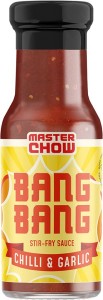 MasterChow Bang Bang Cooking Sauce|Chilli Garlic Sauce| Ready-to-cook| Needs no seasoning| Serves 4-5|220gm| Medium Spicy | Crafted not Manufactured |Shipped Fresh | No artificial color |One-pan meals Sauces