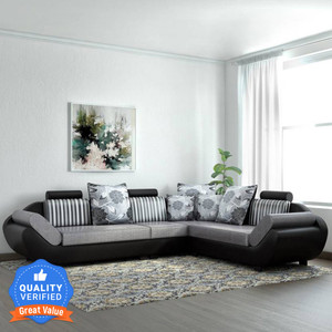 Flipkart Perfect Homes Alora Fabric 6 Seater Sofa Price in India