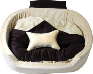 Little Smile Luxurious Attached Blanket with Pocket Bed for Dog and