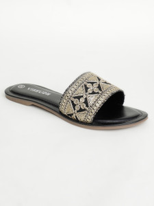 Vishudh Women Black Flats