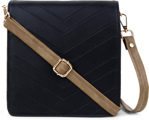 SaleBox Multicolor Sling Bag Book Fold Crossbody Bag Black Cream