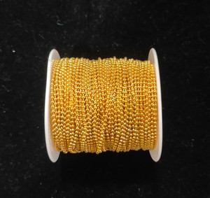 Golden ball chain for crafts store