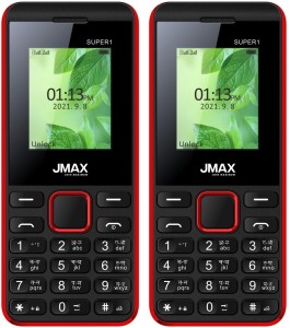 Jmax Super 1 Combo of Two Mobiles(Black : Black)