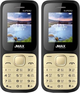 Jmax Super 2 Combo of Two Mobiles(Black : Black)