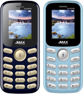 Jmax Super 8 Combo of Two Mobiles(Blue : Light Blue)