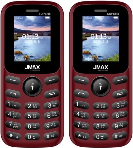 Jmax Super 8 Combo of Two Mobiles(Red : Red)