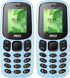 Jmax Super 7 Combo of Two Mobiles(Light Blue : Light Blue)