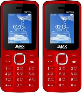 Jmax Super 6 Combo of Two Mobiles(Red : Red)