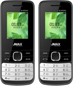 Jmax Super 4 Combo of Two Mobiles(Black : Black)
