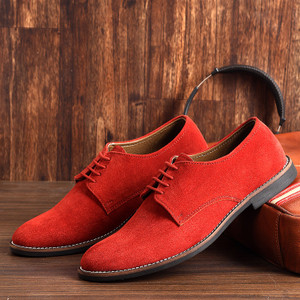 Red suede shoes for men top