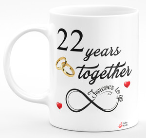 SAHU KRAFT Happy 22nd Marriage Anniversary Printed Coffee 22