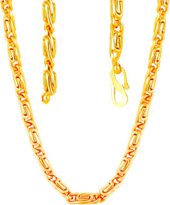 MEENAZ girls Mens chain Fashion Jewellery combo Valentine gifts Stylish Fancy Party Wear Titanium South model Long 24 inch chain Necklace Golden Color Neckless handmade chain Mens Style New Model jewe...
