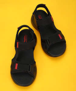 Skechers sandals sales mens red