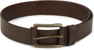 ROYAL ENFIELD Men Casual Brown Genuine Leather Belt BROWN - Price in India
