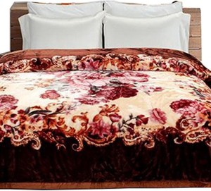 COZYEXPORTS Floral Double Electric Blanket for Heavy Winter