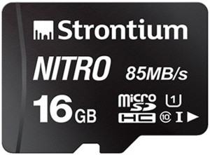 Strontium Nitro 16 GB SDHC Class 10 85 Mbps  Memory Card