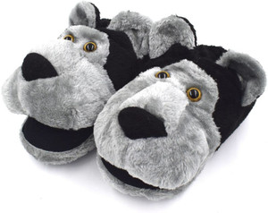 Mens dog slippers sales