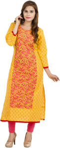 Zoeyams Printed Women's Straight Kurta