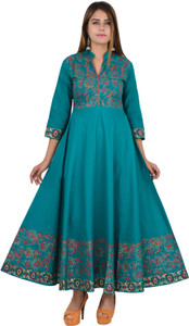 Zoeyams Printed Women's Anarkali Kurta