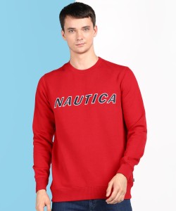 Nautica Mens Big and Tall Long Sleeve Crew Neck Fleece Sweatshirt 