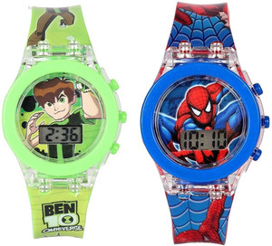 Style Freak Ben 10 SpiderMan Kids Digital Led Glowing Light Watch for Kids Digital Watch For Boys Girls Buy Style Freak Ben 10 SpiderMan Kids Digital Led Glowing Light