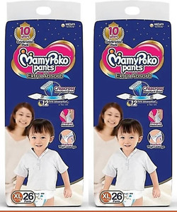 MamyPoko Pants Extra Absorb Diaper Extra Large XL Count 26 26