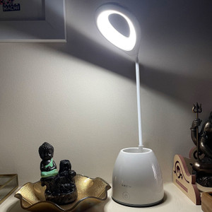 xech LED Desk Lamp With Pen Stand Adjustable Brightness T2C