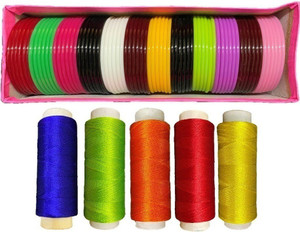 Plastic bangles for sale silk thread jewellery