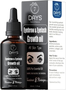 7 Days Eyebrow & Eyelash Growth Oil For Women - Strength with Pure Natural Ingredient 60 ml