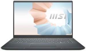 MSI Core i7 11th Gen - (8 GB/512 GB SSD/Windows 10 Home/2 GB Graphics) Modern 14 B11SBU-688IN Thin and Light Laptop(14 inch, Carbon Gray, 1.3 kg)