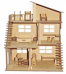 Wooden doll house best sale price