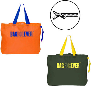 Bagforever Foldable Zipper Shopping Bag For Daily Use